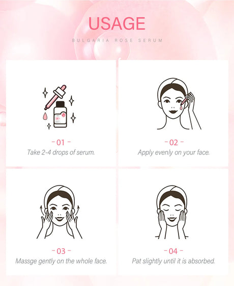 LAIKOU Cherry Blossom or Rose Essence Solution Moisturizing Facial Care Brighten Tighten Hydrating Repair Soothe Soften 100ml