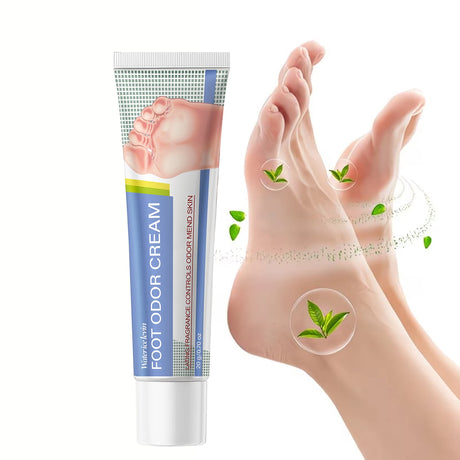 Foot Odor Control Cream - Long Lasting Fragrance, Moisturizing Foot Cream with Retinol & Collagen for Soft Feet