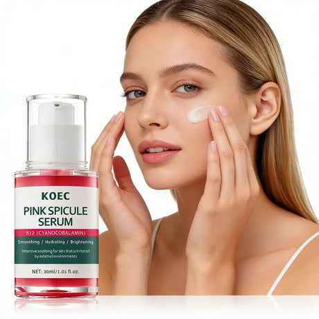 Pink Spicule Pore Tightening Anti-Aging Serum,ull Hydrating Protecting Skin Bright Revitalizing Unisex Essence