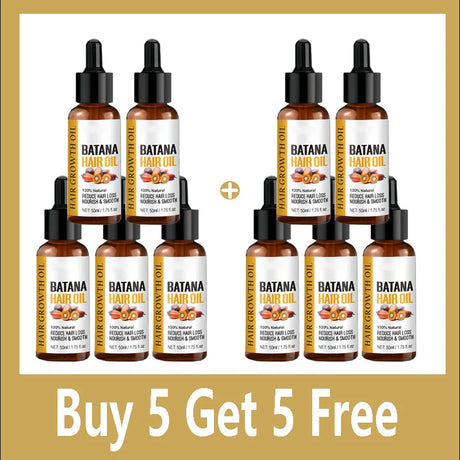 Batana Oil Hair Growth Products Fast Growth Batana Essence Oil Traction Alopecia Anti Hair Loss Baldness Treatment For Men Women