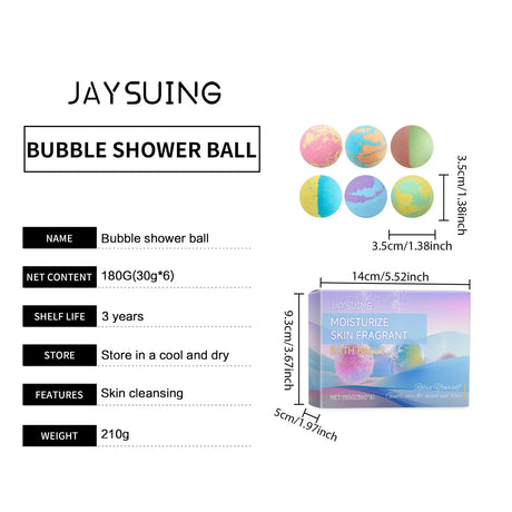 Bath Salt Lasting Fragrance Aromatherapy Floral Scent Exfoliating Moisture Body Wash Cleansing Spa Salt Ball Bubble Bombs Shower