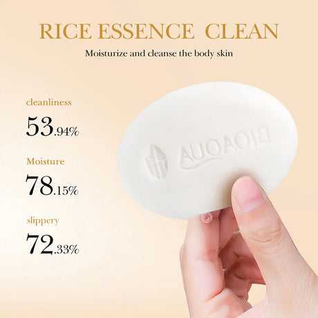 Rice Original Essence Deep Cleaning, Moisturizing Nourishing Facial Cleansing Soap Refreshing Oil Control Facial Wash Hand Soap