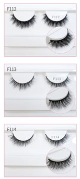 Natural Mink Lashes High Quality Fashion Classic Soft Full Strip Lashes Makeup 12mm Short Mink Eyelashes