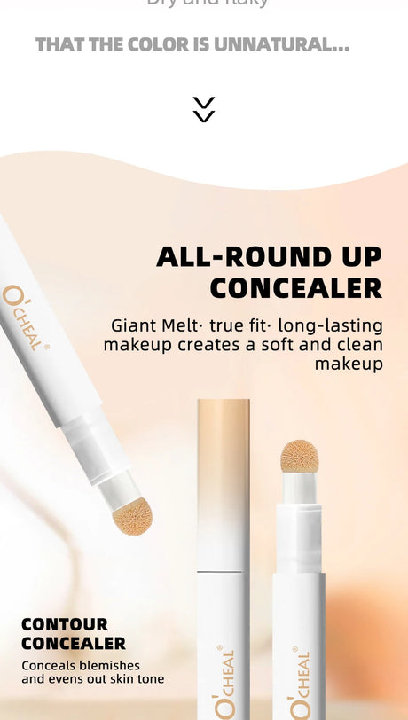 Ocheal 3 Color Face Foundation Concealer Pen Long Lasting Waterproof Corrector Contour Concealers Stick Cosmetic Makeup