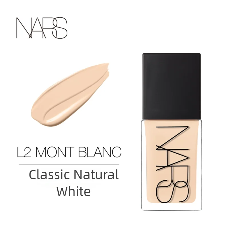 NARS Square Bottle Natural Radiant Longwear Foundation - Multi-Recovery Complex, Hydrating Antioxidant, L0/L2/L2.5 Shades 30ml