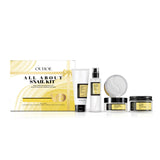 Snail Mucin Skincare Set-Complete 4-Step Glow Routine,Natural Snail Mucin Power&Hydration Barrier,Hydrogel Eye Mask Relief,Gift Packaging