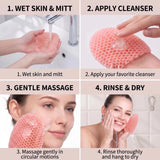 Exfoliating Bath Glove Honeycomb Body Scrubber Deep Cleansing Shower Mitt Soft Massage Sponge for Dead Skin Removal