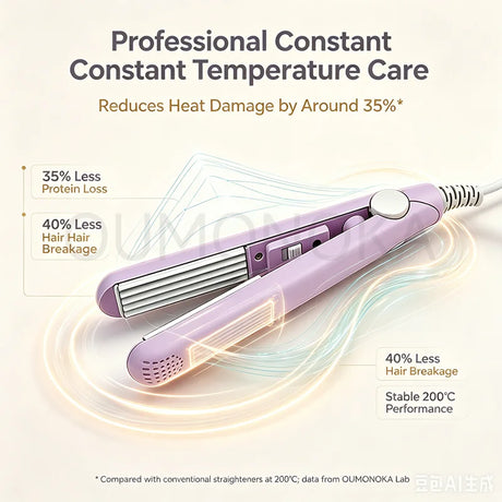 3-in-1 Curling Iron Hair Styler Clips Flat Crimper Professional Styler Styling Tools Waver Brush Waver Straightener Hair Curler
