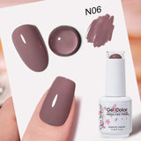 Clou Beaute Grey Color Nail Gel Polish Full Coverage Nail Polish Dark Red Gel Lacquer Varnish Vernis Semi Permanent Nail Art