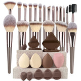 3-20Pcs Premium Makeup Brushes Set Soft Fluffy Beauty Cosmetic Foundation Makeup Brush Eyeshadow Blush Kabuki Make Up Tools