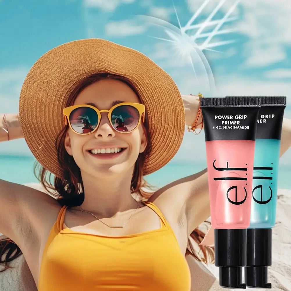 e.l.f Power Grip Primer Gel-based Moisturizing Facial Base Cream For Firming Makeup Long-lasting Wear Face Improve Makeup Textur