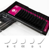 Abonnie B/C/CC/D Classic Individual Eyelashes Extensions Fluffy Volume Lashes Supply All Size Cilios L
