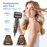 120000 RPM Hair Dryer Negative Ionic Blow Dryer Brushless Motor 40M/S Fast Drying High-Speed Low Noise Thermo-Control Hairdryer 500M Negative Ions Fast Dryingfor Curly & Straight Hair