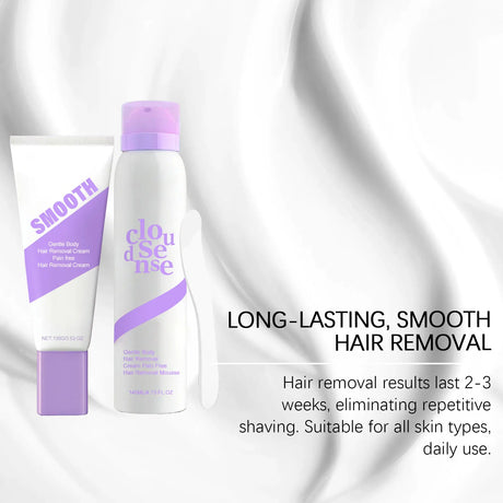 Body Hair Removal Cream Spray Aloe Vera Moisturizing Skin Soothing Hair Growth Inhibitor Shea Butter Hair Removal Mousse 140ml
