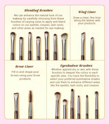 Jessup Makeup Brushes Set 15/25pcs Premium Synthetic Brown Make up Brushes Foundation Eyeshadow Concealer Blush Eyeliner, T511