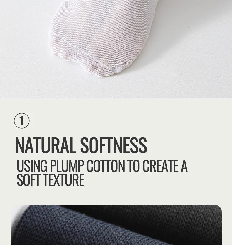 MiiOW Big Size Sock Men Pure Cotton Sock Anti Odor Fat Feet Elastic Widened Loose Sock Compression Sock Elderly Non-Binding Sock