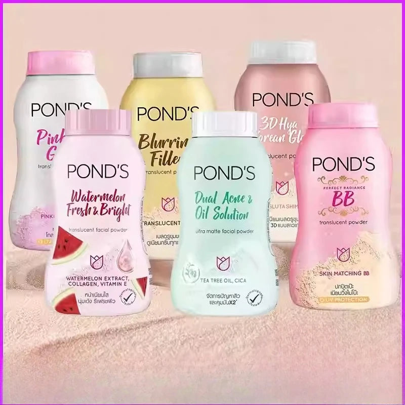 PONDS Thailand Setting Powder, Oil-Control & Long-Lasting Matte Finish, Lightweight Face Powder for Makeup Fixing