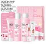 Green Tea Skin Care Kit Korean Cosmetic Moisturizing Exfoliate Beauty Face Care Set For Women Sakura Products kit