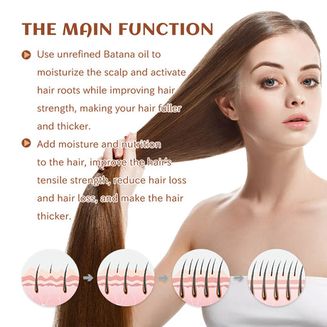 Batana Oil Hair Conditioner For Dry Frizzy Hair Nourishing Smoothing Conditioner Adds Shine Moisturizes Scalp Repairs Damaged