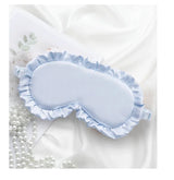 Silk Ruffle Sleep Eye Mask Soft Sleeping Eye Covers Multicolor Night Dream Blackout Eye Patches for Woman Man to Sleep Better
