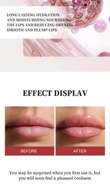 Lip Balm Moisturizing Mirror Lip Gloss Lip Vanilla Mint Iced Coffee Cake Smell Lipstick Transparent Lip Oil Makeup