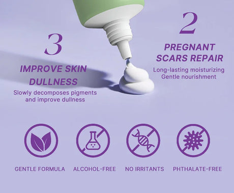 Stretch Marks Repair Cream Fade Lines Improve Duliness Tightness Long-lasting Moisturizing Smooth Enhance Elasticity Body Care