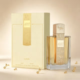 YARA LATTAFA Angham Eau De Parfum 100ML With Original Gift Box Long Lasting Warm Soft Floral Woody Fragrance Unisex Perfume Clear Square Bottle Gold Musical Note Cap Elegant Scent Wedding Holiday Gift for Men Women