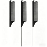 Pro Pointed Tail Salon Hairdressing Hair Styling Anti-static Comb Hair Brush Steel Needle Pin Rat Tail Combs Barber Accessories
