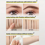 Four-Pronged Eyebrow Pencil, Four-End, Long-Lasting, Non-Smudged, Water-Resistant, Anti-Smudged Eyebrow Pencil