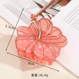 Muweordy Anthurium Hair Claws Beautiful Flower Series Acetate Claw Clip INS Trendy Hair Clips Hair Accessories for Women Girls