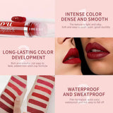 3 Pcs Matte Lipstick Lip Gloss Sets Long-Lasting Non-Fading Waterproof Non-stick Cup Exquisite Gift Everyday Holiday Universal