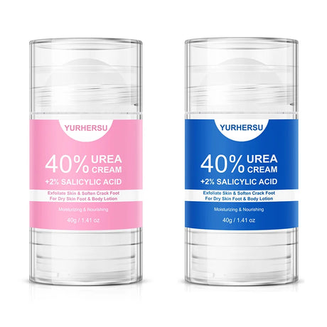 40% Urea Foot Cream Stick - Moisturizing & Exfoliating Cracked Heel Repair Deep Hydration for Dry Feet Long protect