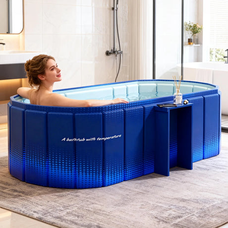 1PC  Insulated Ice Bath , Cold Plunge Tub, No Inflation Install Needed, Shower-Compatible for Indoor & Outdoor Use