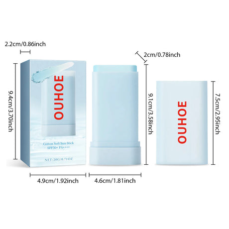 Sunscreen Stick Spf 50 for Oily Skin Face Sun Blocking UV Protective Moisturizing Refreshing Oil Control Solar Isolation Cream