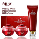 AILKE Brightening Day & Night Face Cream, Anti-Wrinkles, Moisturizing, Lightening, Stains Remove Facial Skin Care Cosmetics