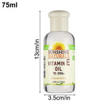75ml Vitamin E Oil Face Serum Oil Shrink Pores Anti Wrinkle Aging Freckle Anti-wrinkle Lightens Dark Spots Repair Face Skin Care
