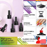 Poly Gel Extension Tool Set Professional Gel Nail Polish Kit With UV LED Nail Lamp Dryer And Electric Nail Drill Machine