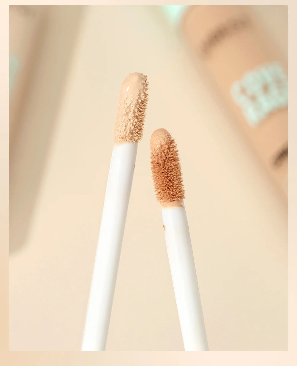 QIBEST 3D Full Coverage Concealer Long Lasting Liquid Concealer For Dark Circles Natural Finish Seamless Blend Under Eye Makeup