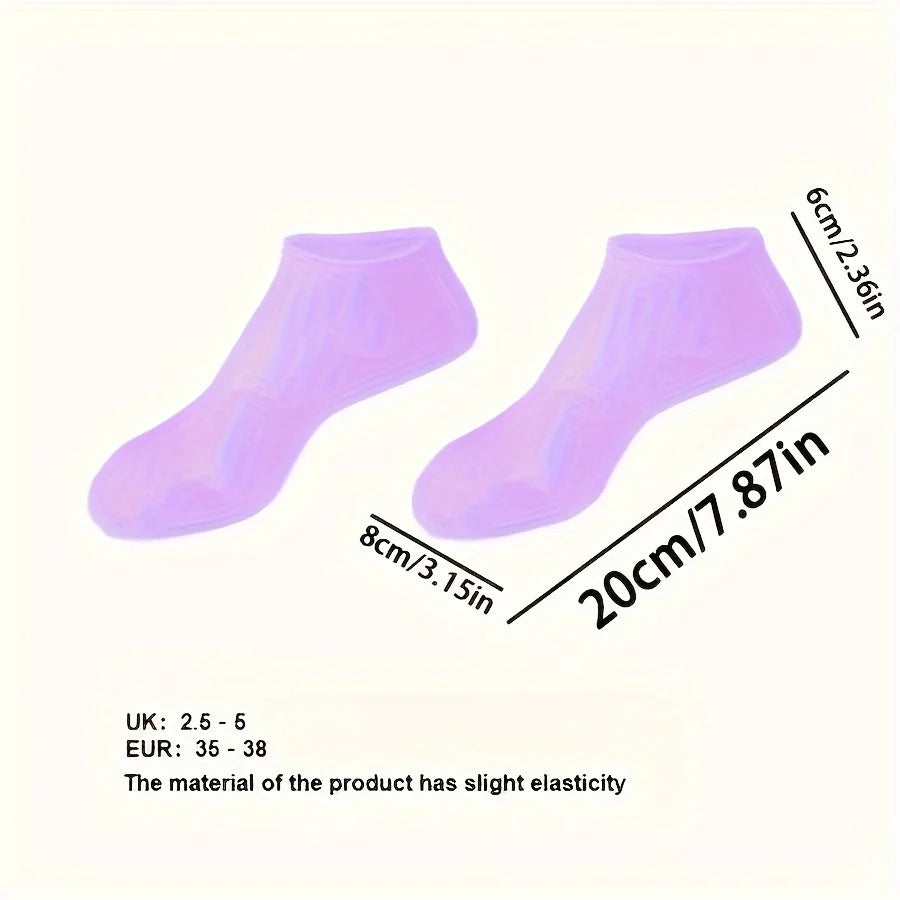 2pcs silicone foot care socks,exfoliating,moisturizing,and crack resistant socks,suitable for use when feet are dry and cracked.
