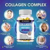 Collagen Peptide - Anti-Aging, Anti-oxidation, Anti-wrinkle, Type I, II, III, V Premium Collagen ComplexSupplements