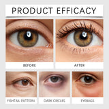 Instant Eye Care Cream With Brush Lasting Moisturizing Firming Smoothing Fine Lines Anti-Aging Eye Bag Removal Skin Care
