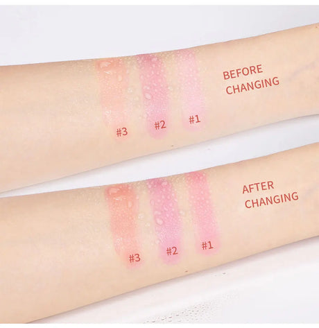 Temperature Change 3-in-1 Cheek Lip Tinted pixiBlush Stick Temperature Change Blush Makeup Products Cosmetic Palette Stick Face