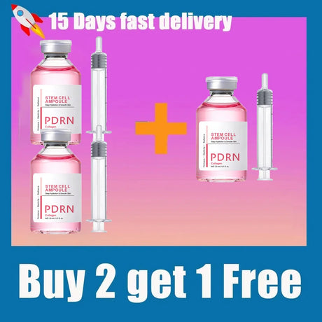 Stem Cell Ampoule Essence, Pink PDRN Ampoule, Collagen Moisturizing Anti-Aging Essence