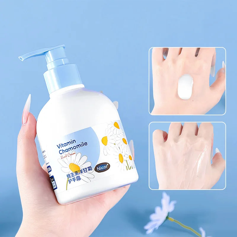 Nicor Vitamin Chamomile Hand Cream Moisturizing and Hydrating to Prevent Dryness and Cracks