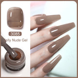 Clou Beaute Translucent Jelly Nude Pink Nail Gel Polish 15ml Vernis Semi Permanent Gel Colorful Varnish Nail Art Manicure Gel
