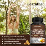 Glucosamine Chondroitin MSM – Joint Support Supplement for Women and Men with Glucosamine Sulfate for Cartilage and Flexibility
