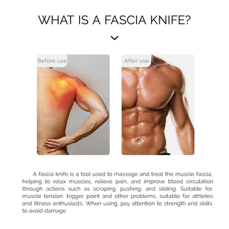 Electric Fascia Knife Vibration Body Massager 10500RPM high vibration massage Massager Warm Body Lifting Blade Comb Massage Tool