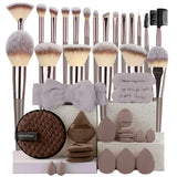 3-20Pcs Premium Makeup Brushes Set Soft Fluffy Beauty Cosmetic Foundation Makeup Brush Eyeshadow Blush Kabuki Make Up Tools
