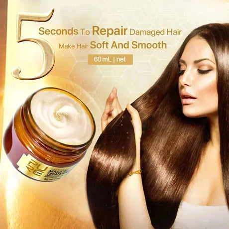 120ml Keratine Magical Hair Mask Protein Straighten Repair Dry Frizzy Damaged Cream Pro Soft Smooth Shiny Deep Moisturizing Care