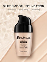 LAIKOU Liquid Foundation 3 Shades Waterproof Hydrating Full Coverage Long Lasting Natural Matte Face Makeup Base 30ml